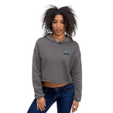 Dressing low-key stylish and comfortable fuse together in this statement piece cropped hoodie. Made for movement and hangin. This hoodie is bound to become a true go-to in your closet.   • 52% airlume combed and ring-spun cotton, 48% poly fleece • Cropped body with a raw hem • Dyed-to-match drawstrings • Dropped shoulder