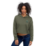 Dressing low-key stylish and comfortable fuse together in this statement piece cropped hoodie. Made for movement and hangin. This hoodie is bound to become a true go-to in your closet.   • 52% airlume combed and ring-spun cotton, 48% poly fleece • Cropped body with a raw hem • Dyed-to-match drawstrings • Dropped shoulder