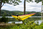 Two Person Portable Hammock | Radically Red & Classic Blue