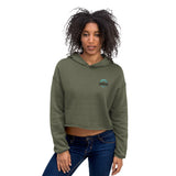 Dressing low-key stylish and comfortable fuse together in this statement piece cropped hoodie. Made for movement and hangin. This hoodie is bound to become a true go-to in your closet.   • 52% airlume combed and ring-spun cotton, 48% poly fleece • Cropped body with a raw hem • Dyed-to-match drawstrings • Dropped shoulder 